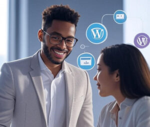 Human support guiding individuals and businesses with digital solutions, websites, and WordPress help.